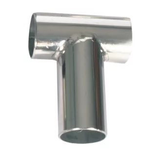 Korlátcsatlakozó T idom 90 fok 22 mm inox EVA