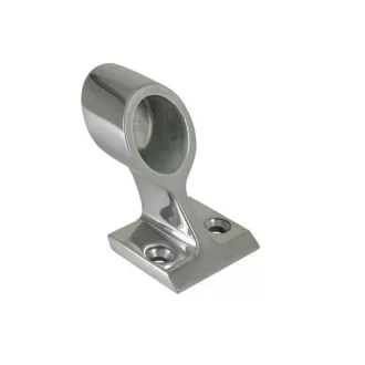 Korlátcsatlakozó vég idom 120 fok 25 mm inox EVA