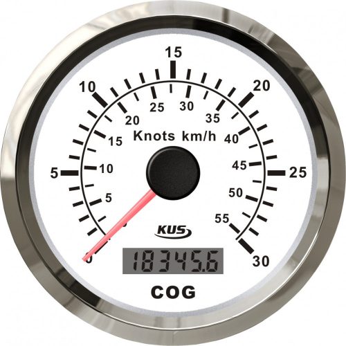 Rýchlomer KUS 60 MPH biely GPS
