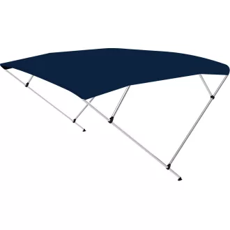 Bimini strecha dvojitý rám tmavomodrá 225x170-190x129 cm