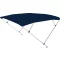 Bimini strecha dvojitý rám tmavomodrá 225x170-190x129 cm
