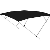 Bimini strecha dvojitý rám tmavomodrá 225x190-210x129 cm
