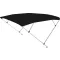 Bimini tető dupla keret sötétszürke fekete cső 225x190-210x129 cm EVA