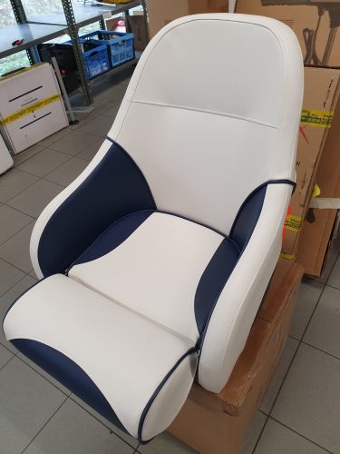 Rozkladacie sedadlo Ocean bielo-modrá