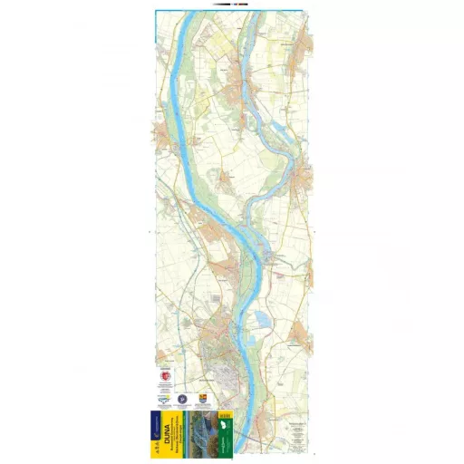 Kniha, Vodná mapa Dunaj Budapešť-Dunaújváros (MAĎARSKO)