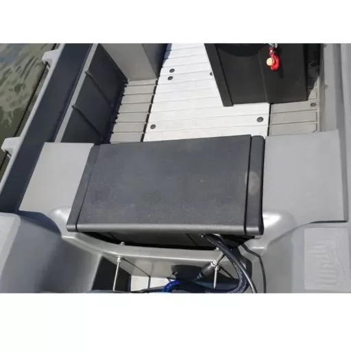 Úložný box a sedadlo Whaly malé sivé