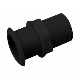 Vízkivezető sztenderd menetes műanyag fekete 38 mm EVA