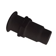   Vízkivezető egyenes menetes hosszú műanyag fekete 38 mm EVA