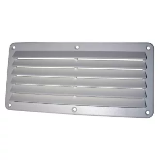 Plastový vetrací panel 260 x 127 mm biely