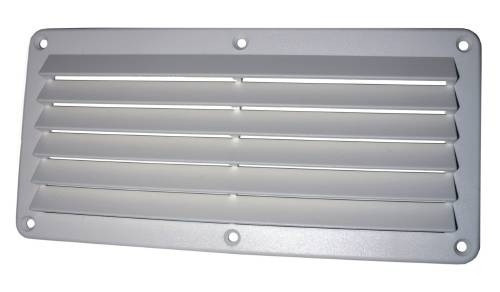 Plastový vetrací panel 260 x 127 mm biely