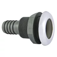   Kivezető cső testen át visszacsapó egyenes inox/műanyag 52 mm EVA