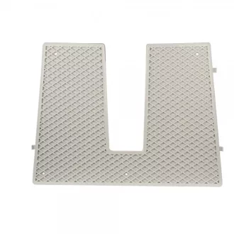 Antivibračné zrkadlo plastové sivé 430x324 mm 