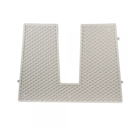 Antivibračné zrkadlo plastové sivé 430x324 mm 