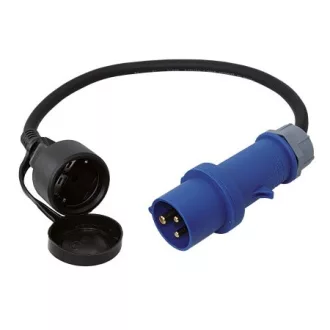 Adaptérový kábel 0,5 m CEE zástrčka >Schuko spojka