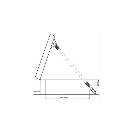 Stojan na poklopy z nehrdzavejúcej ocele 222 mm x 11 mm horizontálne