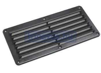 Vetracia mriežka plastová čierna 260x125mm