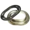 Oválne očko 22,5 x 13 mm mosadzné poniklované (balenie po 10 ks)