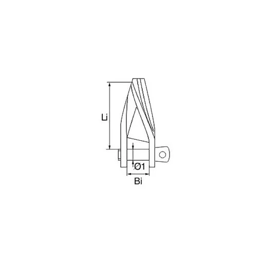 Sústružená spona z nehrdzavejúcej ocele 5 x 33 mm