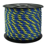 Lano PP tmavomodro-žlté 8 mm