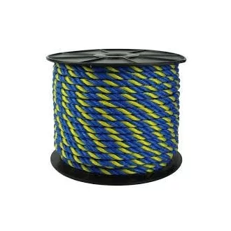 Lano PP tmavomodro-žlté 8 mm