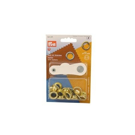PRYM očká/kotúč vern.11mm (3B) 15 ks samoobslužná karta