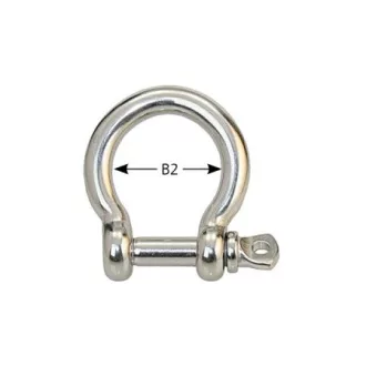   Zakrivený okraj z nehrdzavejúcej ocele 4 mm <10-St.Pack>
