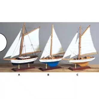 Model lode plachetnice v niekoľkých farbách 33cm