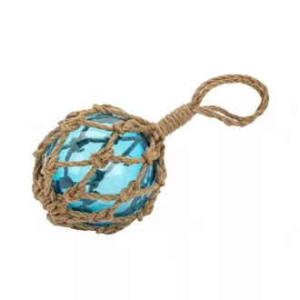 Sklenený kužeľ modrý 18 cm VVL