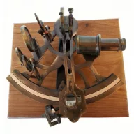Sextant s mikrometrom v drevenej škatuli 24 cm VVL