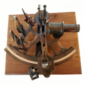 Sextant s mikrometrom v drevenej škatuli 24 cm VVL