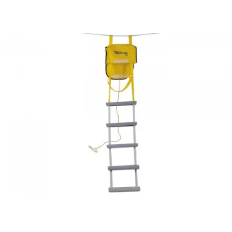   Záchranný a bezpečnostný lanový rebrík, 5 stupňov, 145 cm