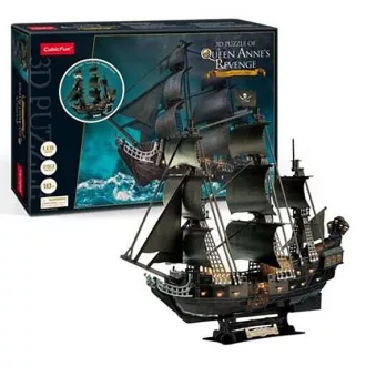 3D puzzle Queen Anne's Revenge s LED osvetlením VVL